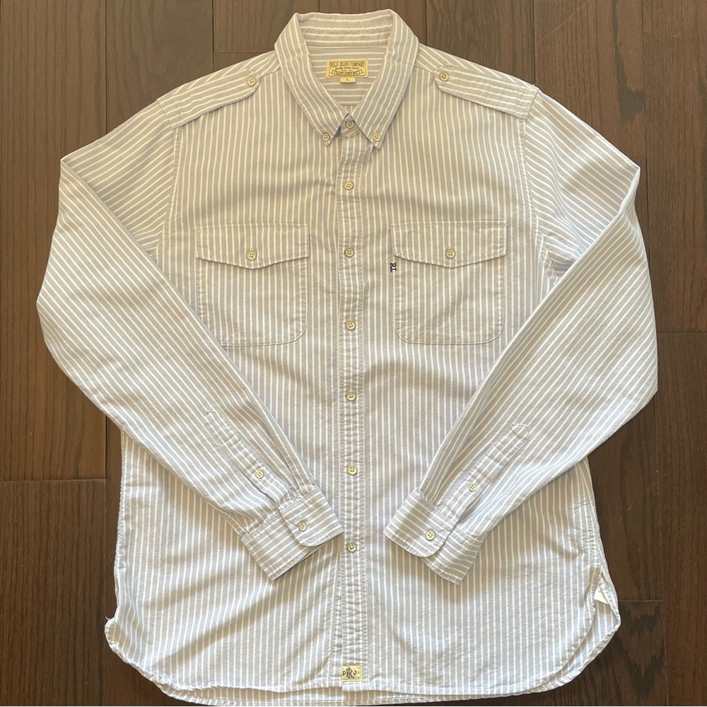 Sale - Polo Jeans Co. Men's Striped Button Down Shirt